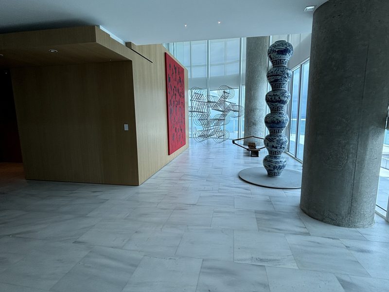 Luxury Lobby with Art Installation